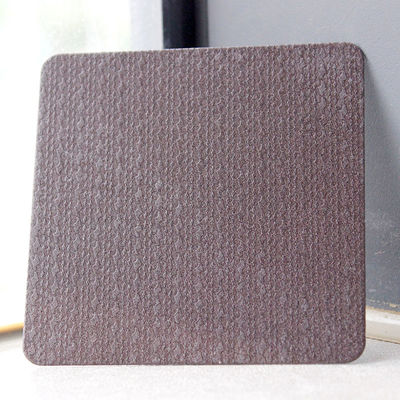 304 316 Retro Bruin kleur Gedrukt metaalplaat voor decoratief Textuurd roestvrij staal plaat Project