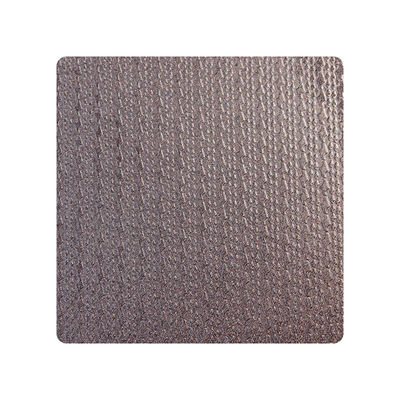 Goede prijs 304 316 Retro Bruin kleur Gedrukt metaalplaat voor decoratief Textuurd roestvrij staal plaat Project online